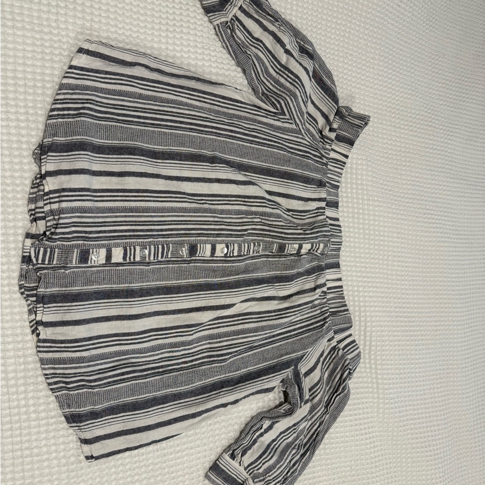 by & by Monochrome Striped Top